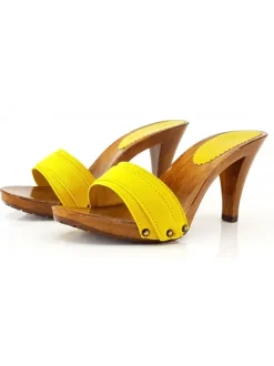 ZOCCOLO GIALLO TACCO 9 CM