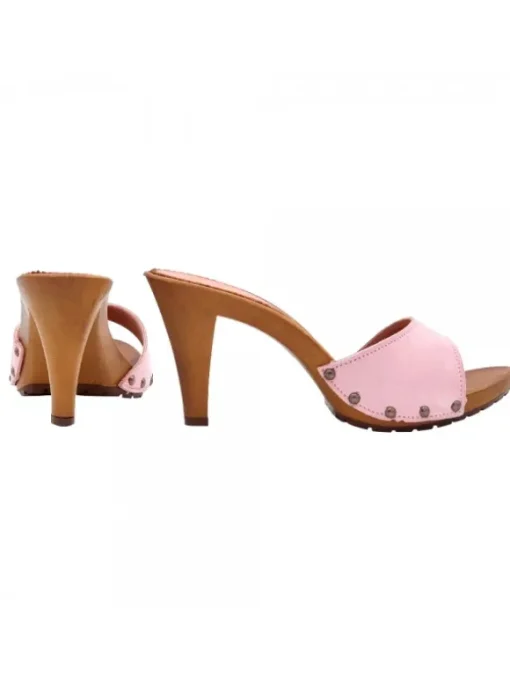ZOCCOLO IN CAMOSCIO COLOR ROSA