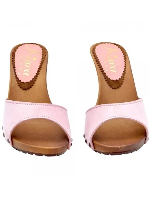 ZOCCOLO IN CAMOSCIO COLOR ROSA