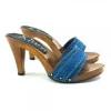 ZOCCOLO IN JEANS TACCO 9 CM