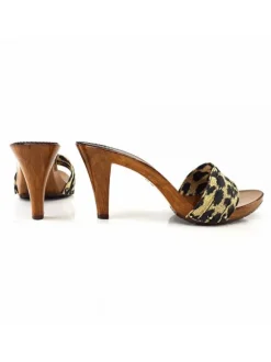 ZOCCOLO LEOPARDATO TACCO 9 CM