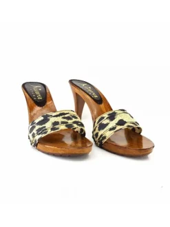 ZOCCOLO LEOPARDATO TACCO 9 CM
