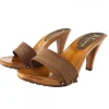 ZOCCOLO MARRONE TACCO 9 CM