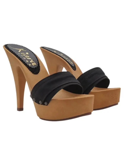 ZOCCOLO MOU NERO TACCO 13 CM